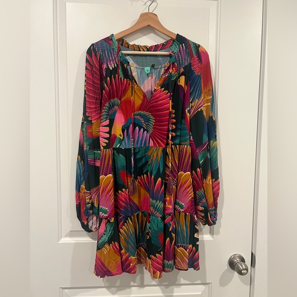 Farm Rio Toucan Print Mini Dress - Size S (Brazil Line 🇧🇷) - Picture 6 of 8